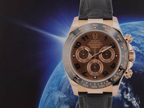  Rolex Daytona Cosmograph Daytona 116515ln Chocolate Rose Gold Like New 2015 