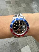 Thumbnail von Rolex GMT-Master Gilt Dial Gilt Dial Tropical Full Set Double Papers & Box