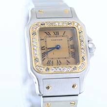 Thumbnail von Cartier Santos REF.1057930//DIAMONDS//STEEL/GOLD//#KS
