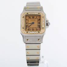 Thumbnail von Cartier Santos REF.1057930//DIAMONDS//STEEL/GOLD//#KS