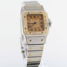 Thumbnail von Cartier Santos REF.1057930//DIAMONDS//STEEL/GOLD//#KS