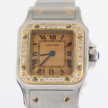 Thumbnail von Cartier Santos REF.1057930//DIAMONDS//STEEL/GOLD//#KS