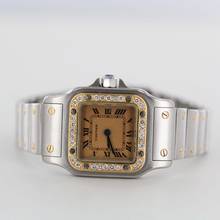 Thumbnail von Cartier Santos REF.1057930//DIAMONDS//STEEL/GOLD//#KS