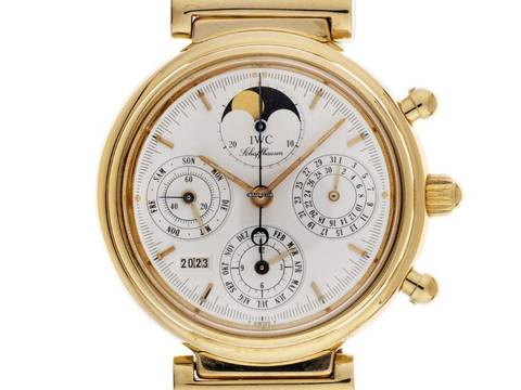  IWC Da Vinci Perpetual Calendar Ewiger Kalender Ref.IW3750 1998 Full Set original Vintage Unpoliert Da Vinci Ewiger Kalender 18kt Gelbgold 