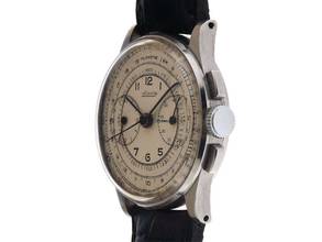 Thumbnail von Jaeger-LeCoultre Classic Chronograph Ref.22320 Bj.1940 original unpoliert Vintage Chronograph