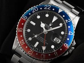 Thumbnail von Rolex GMT-Master Pepsi Ref.1675 1978 Box&Beschreibung sehr gut Vintage GMT Master Pepsi open 6/9