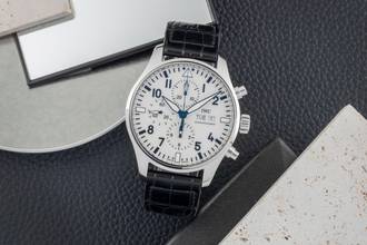 Thumbnail von IWC Fliegeruhr Chronograph Fliegerchronograph Edition 150 Years Stahl Automatik Ref. IW377725 B&P 2019