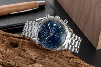 Thumbnail von Omega Speedmaster Date Chronograph Stahl Automatik Herrenuhr Ref. 3511.80.00