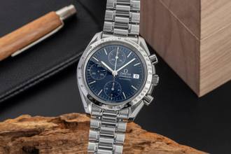 Thumbnail von Omega Speedmaster Date Chronograph Stahl Automatik Herrenuhr Ref. 3511.80.00