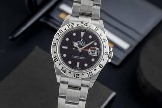  Rolex Explorer II Black Dial Edelstahl Automatik Herrenuhr Ref. 16570 D-Serie 