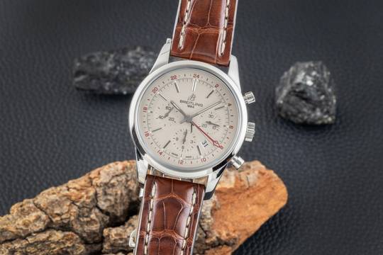  Breitling Transocean Chronograph GMT Stahl Automatik Herrenuhr Ref. AB045112/G772 B&P Limited 