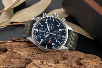 Thumbnail von IWC Fliegeruhr Chronograph Pilot´s Day-Date Chronograph Automatik Herrenuhr IW377709 B&P 2017