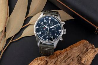 Thumbnail von IWC Fliegeruhr Chronograph Pilot´s Day-Date Chronograph Automatik Herrenuhr IW377709 B&P 2017