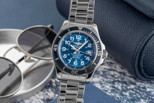  Breitling Superocean II 42 Stahl Automatik Herrenuhr Ref. A17365D1/C915 B&P 2018 