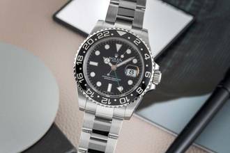 Thumbnail von Rolex GMT-Master II Edelstahl Automatik Herrenuhr Ref. 116710LN B&P 2008 LC100