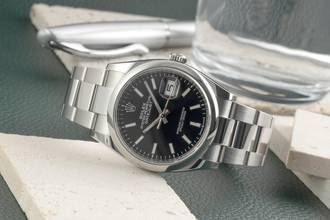 Thumbnail von Rolex Datejust 36 Black Dial Edelstahl Automatik Herrenuhr Ref. 126200 B&P 2021