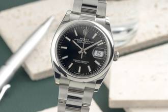 Thumbnail von Rolex Datejust 36 Black Dial Edelstahl Automatik Herrenuhr Ref. 126200 B&P 2021