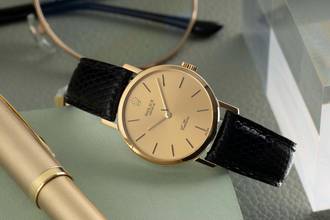 Thumbnail von Rolex Cellini 18k (0,750) Gold Handaufzug Damenuhr Ref. 4109/8 Papiere