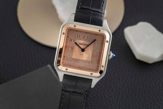  Cartier Santos Dumont XL Stahl Handaufzug Herrenuhr Ref. W2SA0025 B&P Limited 
