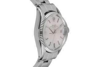 Thumbnail von Rolex Oyster Perpetual Lady Date Silver Dial Stahl / Weissgold Automatik Damenuhr Ref. 6517 Vintage