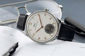 Thumbnail von IWC Portugieser Handaufzug Schaffhausen Portugieser Handaufzug Edelstahl Herrenuhr Ref. IW545405