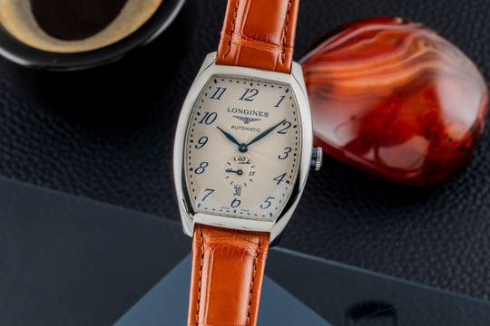  Longines Evidenza Stahl Automatik Herrenuhr Ref. L2.642.4 Box 