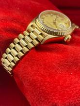 Thumbnail von Rolex Lady-Datejust 26 Yellowgold 18Kt. champagne Diamond Dial With box+papers President bracelet nice condition