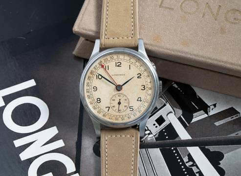  Longines SUPER RARE OVERSIZED 37MM POINTER DATE FROM 1946 VINTAGE 