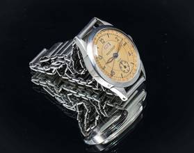 Thumbnail von Jaeger-LeCoultre Classic STUNNING RARE DUO DATE FROM THE END 30'S FOR TURLER VINTAGE