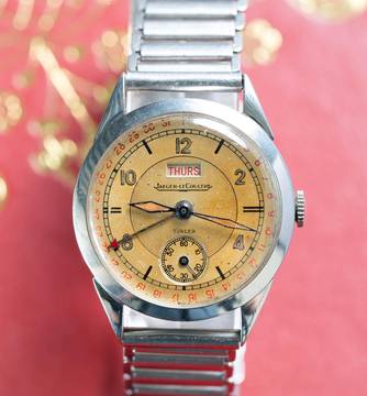 Jaeger-LeCoultre Classic STUNNING RARE DUO DATE FROM THE END 30'S FOR TURLER VINTAGE