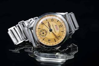 Thumbnail von Jaeger-LeCoultre Classic STUNNING RARE DUO DATE FROM THE END 30'S FOR TURLER VINTAGE
