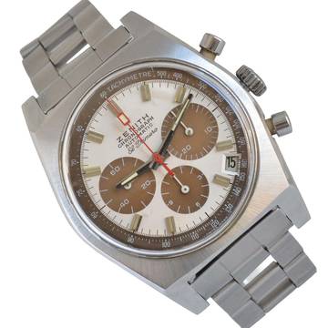  Zenith El Primero Chronograph A384 Tropical dial Gay Freres bracelet 1971 