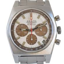 Thumbnail von Zenith El Primero Chronograph A384 Tropical dial Gay Freres bracelet 1971