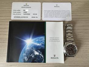 Thumbnail von Rolex Oyster Perpetual Date 15200 dark grey dial Full Set TOP Condition