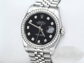 Thumbnail von Rolex Datejust 36mm 116244 2011 Stahl Weissgold 750 Diamanten Automatik Gold Stainless Steel 18kt White Gold Jubilé-band Chronometer Oyster Black Dial
