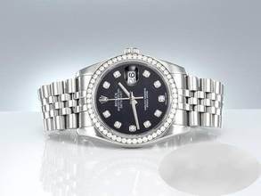 Thumbnail von Rolex Datejust 36mm 116244 2011 Stahl Weissgold 750 Diamanten Automatik Gold Stainless Steel 18kt White Gold Jubilé-band Chronometer Oyster Black Dial