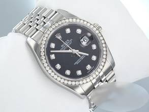Thumbnail von Rolex Datejust 36mm 116244 2011 Stahl Weissgold 750 Diamanten Automatik Gold Stainless Steel 18kt White Gold Jubilé-band Chronometer Oyster Black Dial