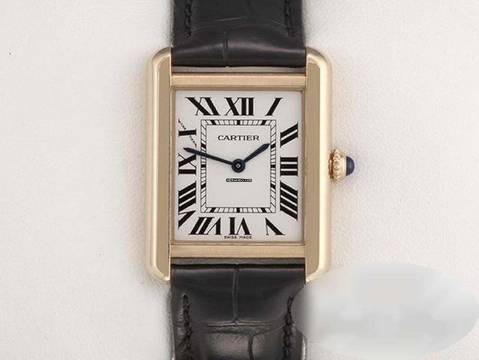  Cartier Tank Solo Edelstahl Gelbgold 750 2021 W1018755 Stahl Gold Damen Steel 18kt Yellow Gold 