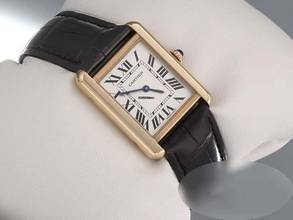 Thumbnail von Cartier Tank Solo stainless steel yellow gold 750 2021 W1018755 steel gold women's steel 18kt yellow gold
