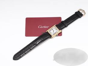 Thumbnail von Cartier Tank Solo stainless steel yellow gold 750 2021 W1018755 steel gold women's steel 18kt yellow gold