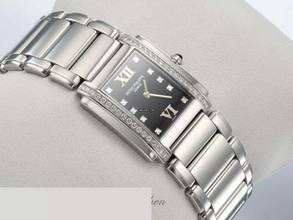 Thumbnail von Patek Philippe Twenty~4 Twenty 4 4910 2006 Edelstahl Diamanten Damen Stahl Medium Steel Black Dial