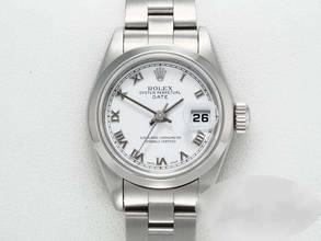  Rolex Oyster Perpetual Date 26mm 2001 Edelstahl Damen Automatik Stahl Stainless Steel Oyster-band Chronometer White Dial 