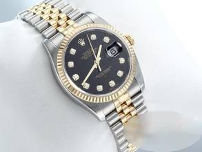 Thumbnail von Rolex Datejust 36 36mm 116233 2010 Diamanten Stahl Gelbgold 750 Automatik Stainless Steel 18kt Yellow Gold Black Dial