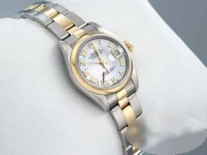 Thumbnail von Rolex Lady-Datejust Edelstahl Gelbgold 750 2001/02 Perlmutt Automatik Gold Stahl Stainless Steel 18kt Yellow Gold Oyster-band Chronometer Mother Of Pearl