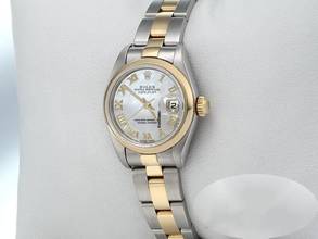 Thumbnail von Rolex Lady-Datejust Edelstahl Gelbgold 750 2001/02 Perlmutt Automatik Gold Stahl Stainless Steel 18kt Yellow Gold Oyster-band Chronometer Mother Of Pearl