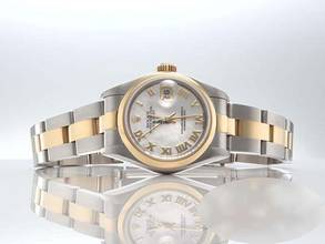 Thumbnail von Rolex Lady-Datejust Edelstahl Gelbgold 750 2001/02 Perlmutt Automatik Gold Stahl Stainless Steel 18kt Yellow Gold Oyster-band Chronometer Mother Of Pearl