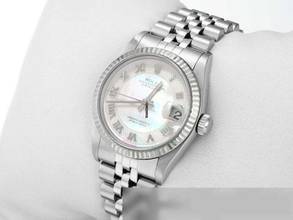 Thumbnail von Rolex Datejust 31mm Stahl Weissgold 750 Perlmutt 2002 Automatik Stainless Steel 18kt White Gold Jubilé-band Chronometer Oyster