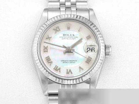  Rolex Datejust 31mm Stahl Weissgold 750 Perlmutt 2002 Automatik Stainless Steel 18kt White Gold Jubilé-band Chronometer Oyster 