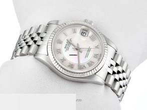 Thumbnail von Rolex Datejust 31mm Stahl Weissgold 750 Perlmutt 2002 Automatik Stainless Steel 18kt White Gold Jubilé-band Chronometer Oyster