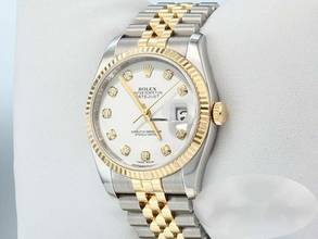  Rolex Datejust 36 36mm 116233 2014 Diamanten Stahl Gelbgold 750 Automatik Stainless Steel 18kt Yellow Gold Jubilé-band Chronometer Oyster 